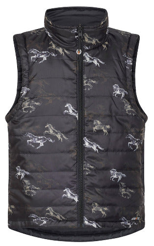Kerrits Kids Pony Tracks Reversible Quilted Riding Vest CLOSEOUT