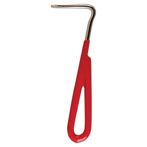 Hoof Pick with Vinyl Covered Handle RED