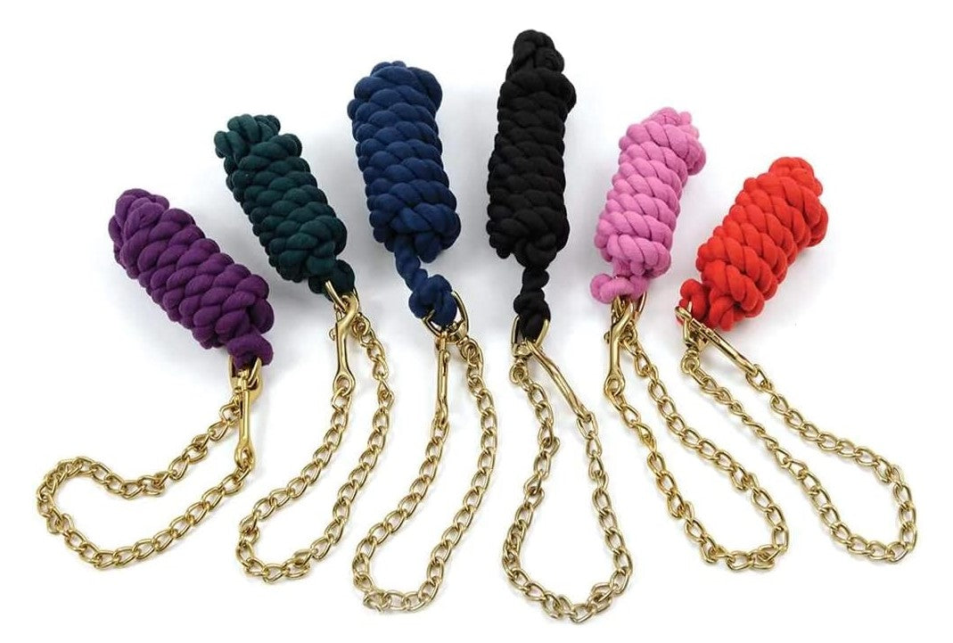 Shires Cotton Lead Rope with 24" Chain