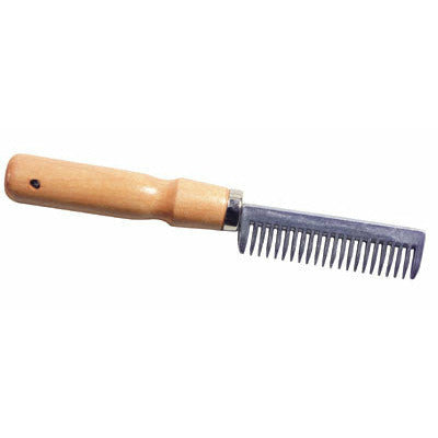 Roma Pulling Comb with Wooden Handle - CarouselHorseTack.com