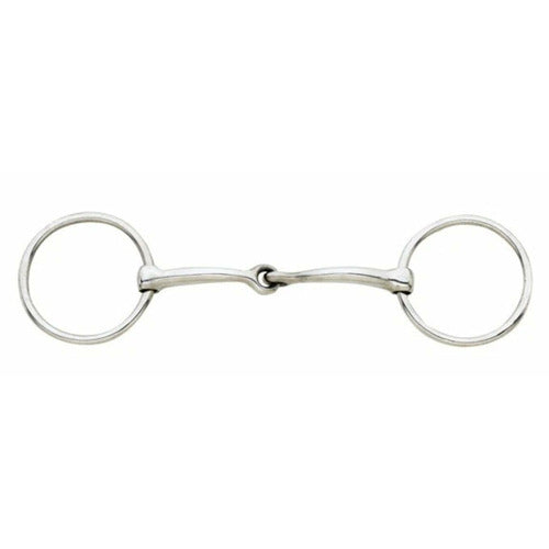 Ovation Curve Jointed Loose Ring Snaffle Bit