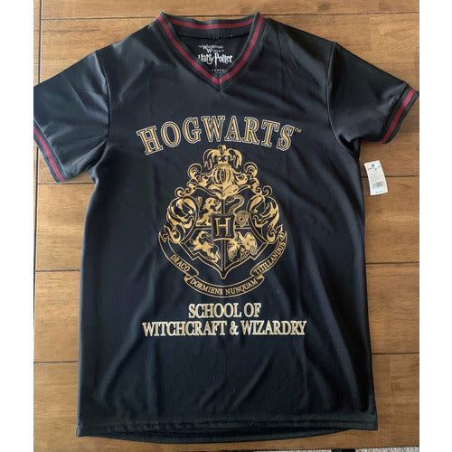 AUTHENTIC Harry Potter School Of Witchcraft & Wizardry Shirt - Black Adult Small