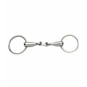 Korsteel Thick Mouth French Link Loose Ring Snaffle - CarouselHorseTack.com