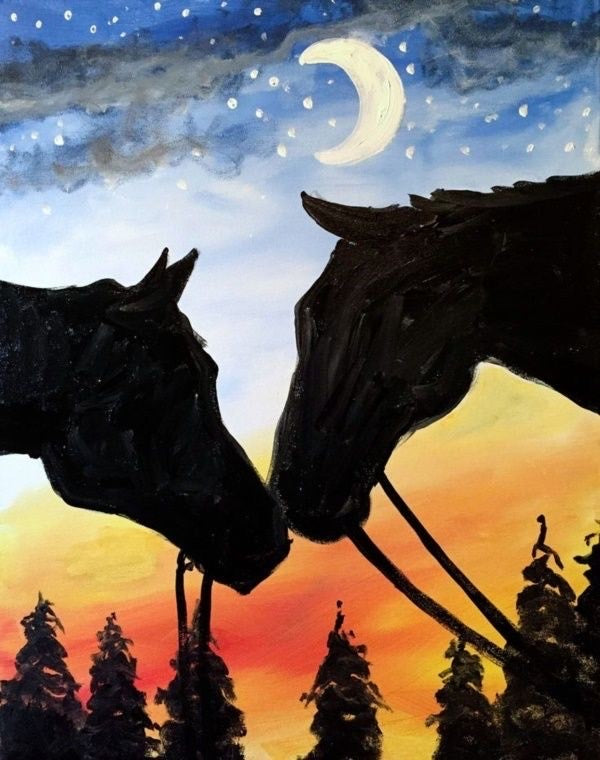 Ponies~Paints~Pinot Party WEDNESDAY AUGUST 31