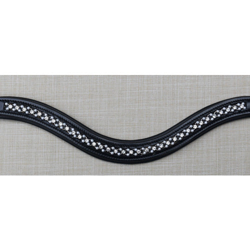 KL Select Red Barn Curved Pearl Browband