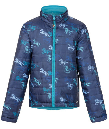 Kerrits Kids Pony Tracks Reversible Quilted Riding Jacket CLOSEOUT