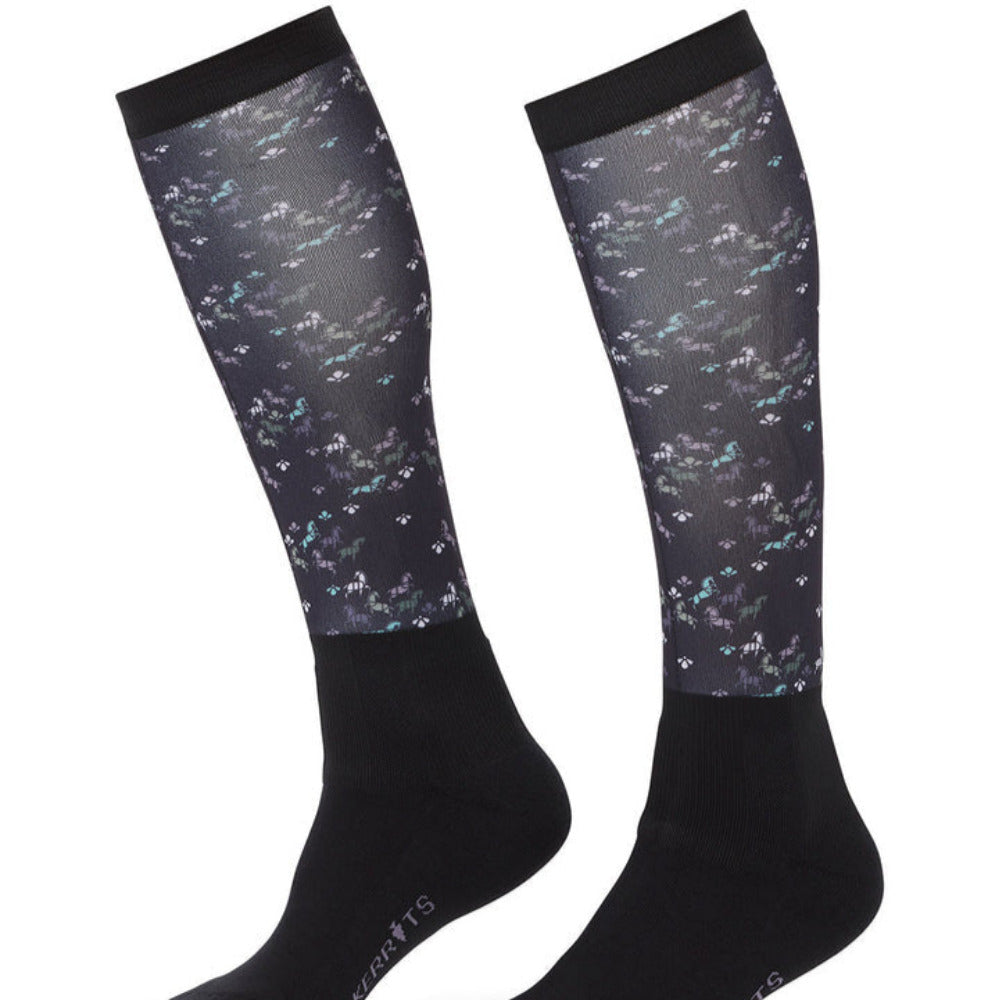 Kerrits Ladies Dual Zone Equestrian Boot Socks - Print