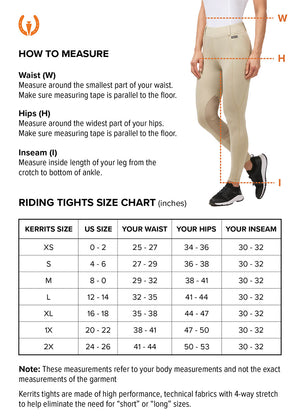 Kerrits Fusion Fleece-Lined Full Leg Clinic Tight CLOSEOUT
