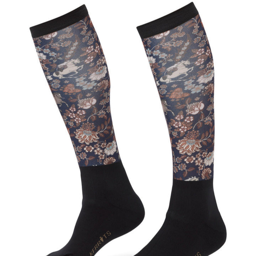 Kerrits Ladies Dual Zone Equestrian Boot Socks - Print