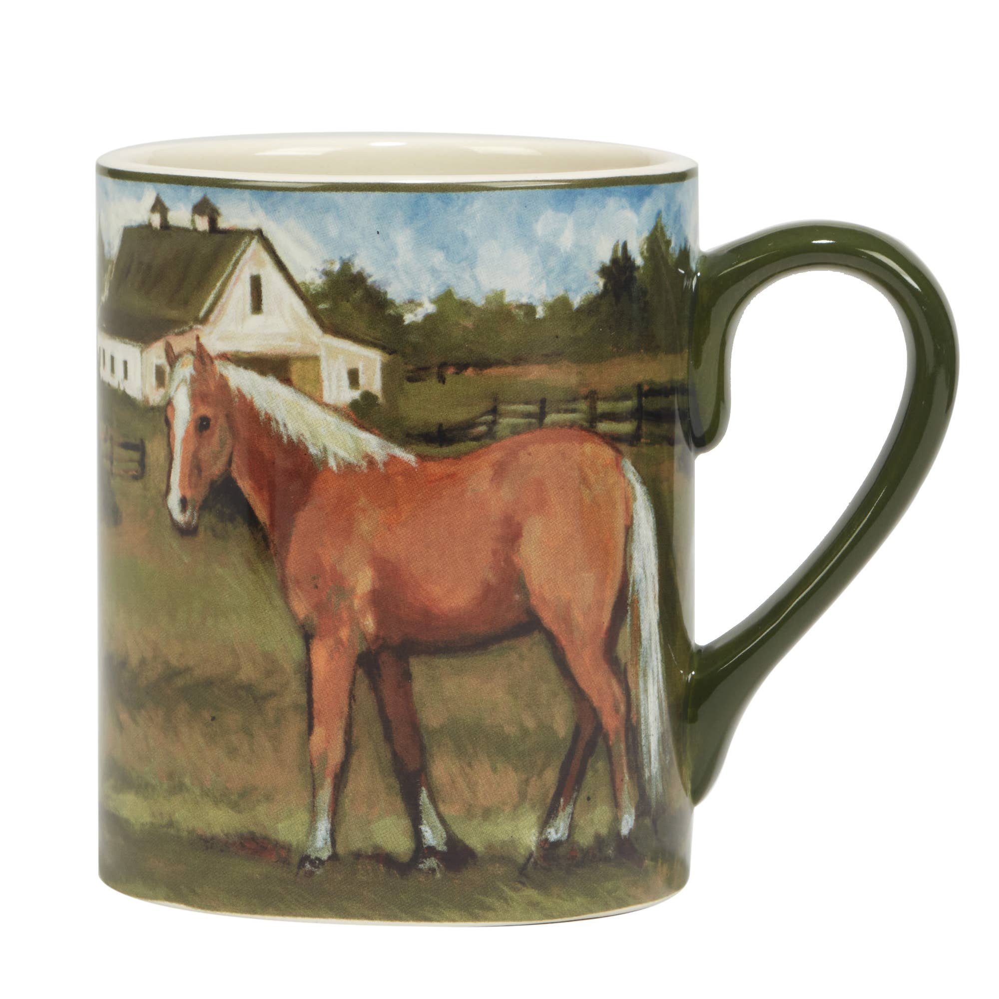 Certified International York Stables Horse Mug 14 oz