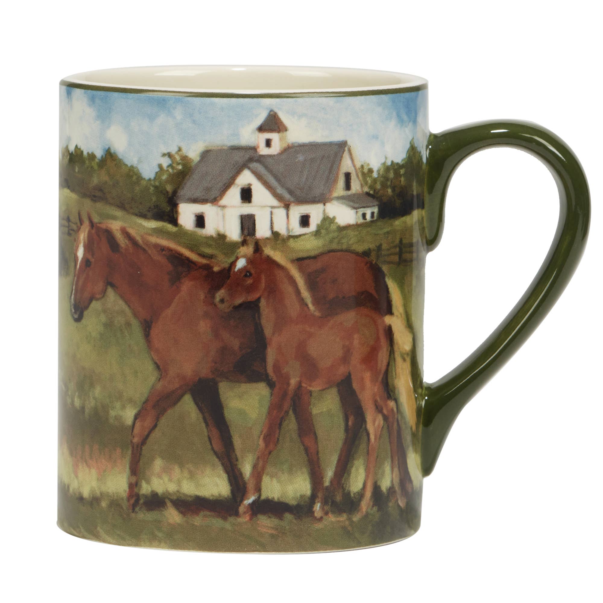 Certified International York Stables Horse Mug 14 oz