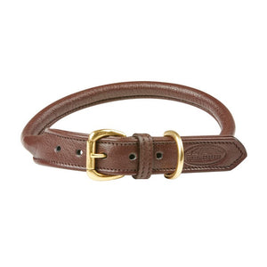 Weatherbeeta Rolled Leather Dog Collar