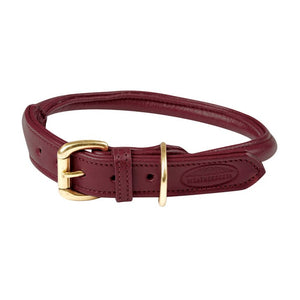 Weatherbeeta Rolled Leather Dog Collar