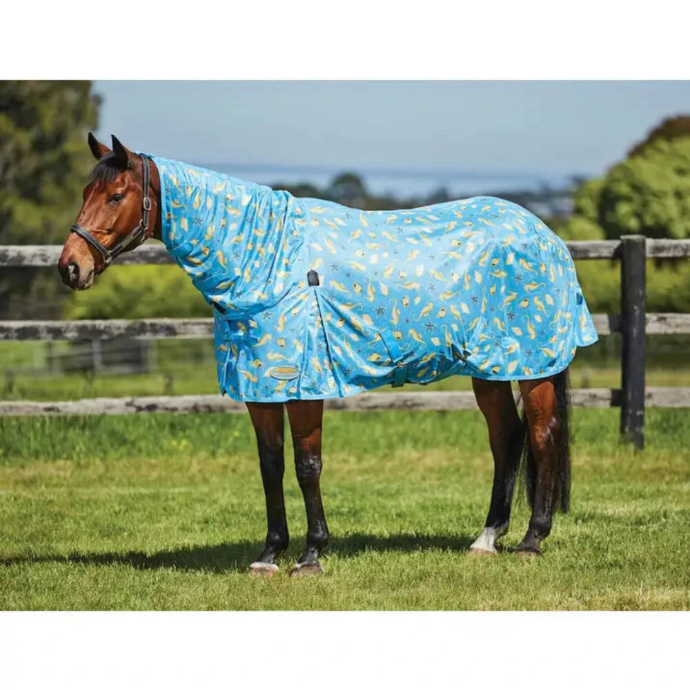 Weatherbeeta Comfitec Essentail Mesh II Combo Neck Fly Sheet- Prints  CLOSEOUT