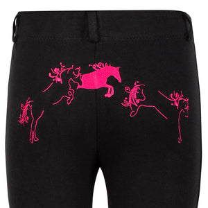 TuffRider Children's Whimsical Horse Embroidered Pull-On Jodhpurs