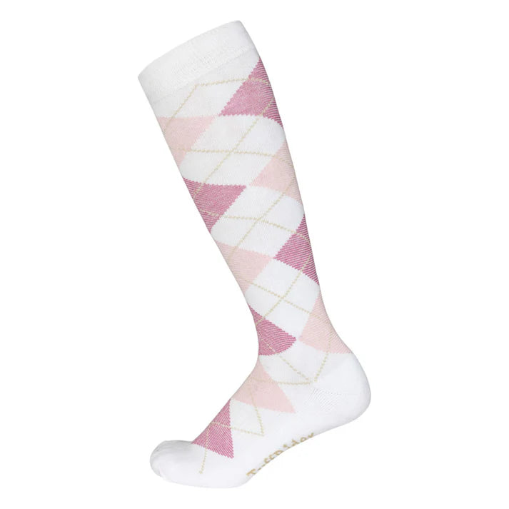 TuffRider Ladies Bamboo Argyle Knee Hi Socks