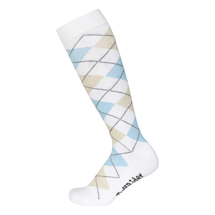 TuffRider Ladies Bamboo Argyle Knee Hi Socks