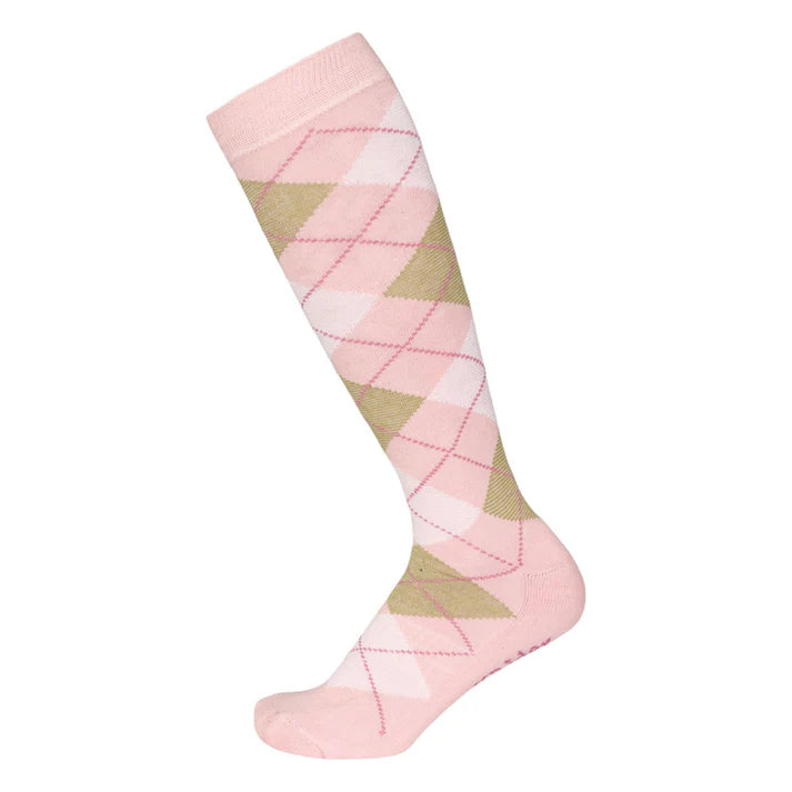 TuffRider Ladies Bamboo Argyle Knee Hi Socks