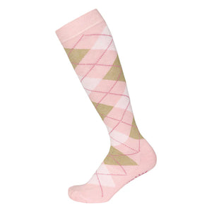 TuffRider Ladies Bamboo Argyle Knee Hi Socks