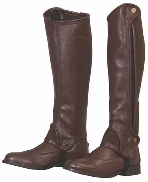 TuffRider Adult Grippy Grain Half Chaps
