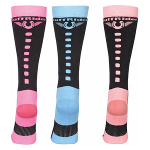 TuffRider Ladies Neon Winter Thermal Knee Hi Socks - 3 Pack