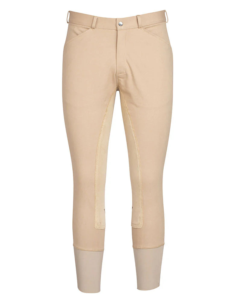 TuffRider Men's Knitted Denim Full Seat Patrol Breeches