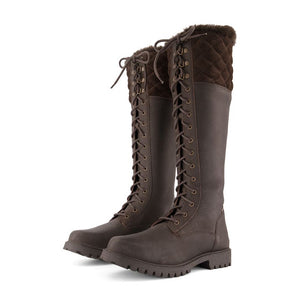 DUBLIN YUKON QUILTED TALL COUNTRY BOOTS CHOCOLATE BROWN LADIES 11