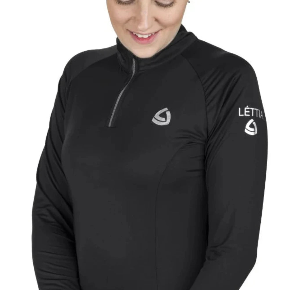 Lettia Women Quarter-Zip Neck UPF 50+ Sun Shirt