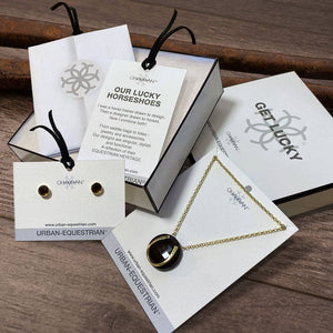 Double Luck Horseshoe Necklace - Silver