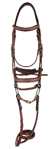 Henri de Rivel Laureate Anatomical Bridle w/ Rubber Lined Reins