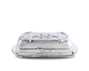 Arthur Court - Equestrian Butter Dish