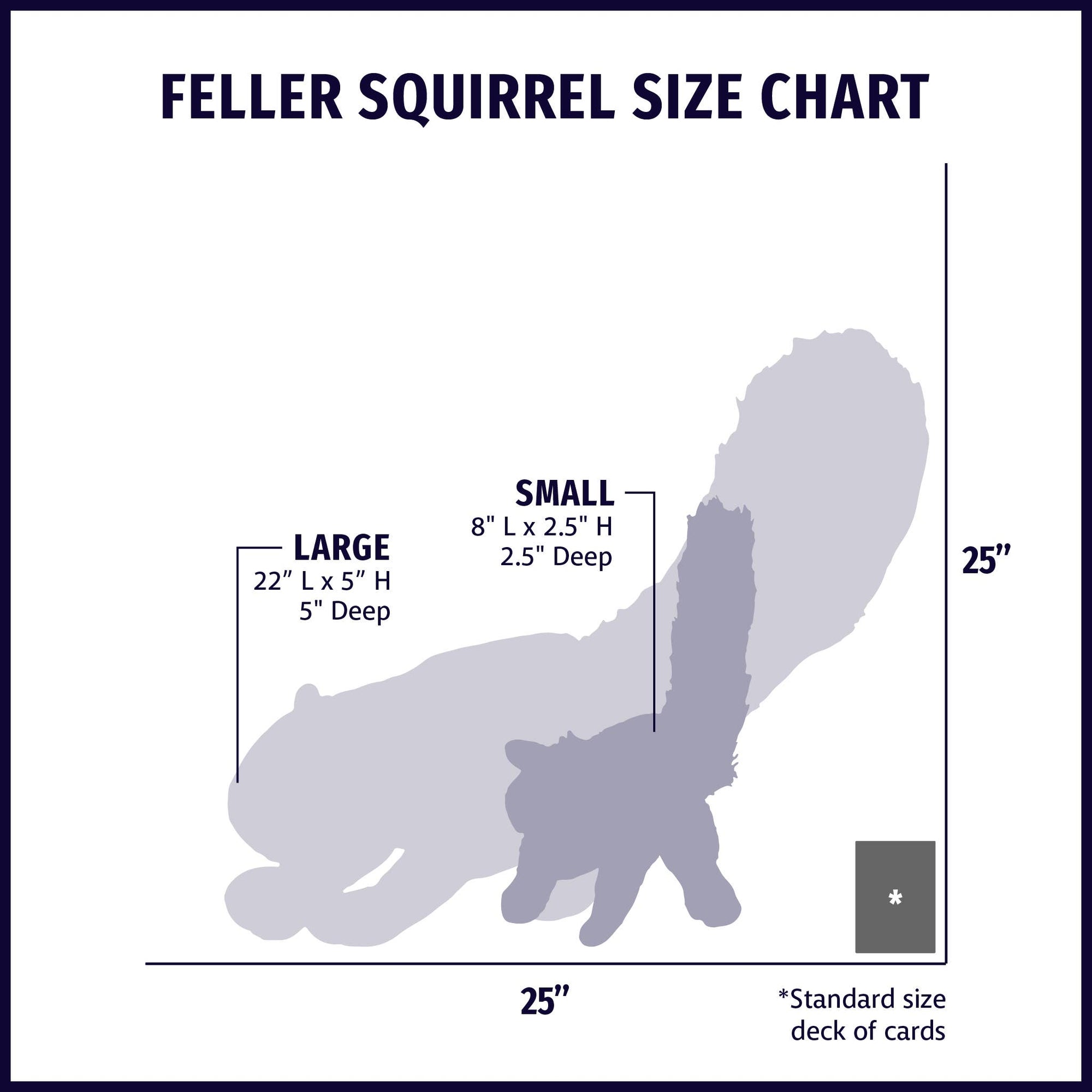 HuggleHounds - Feller Squirrel Plush Dog Toy: Small