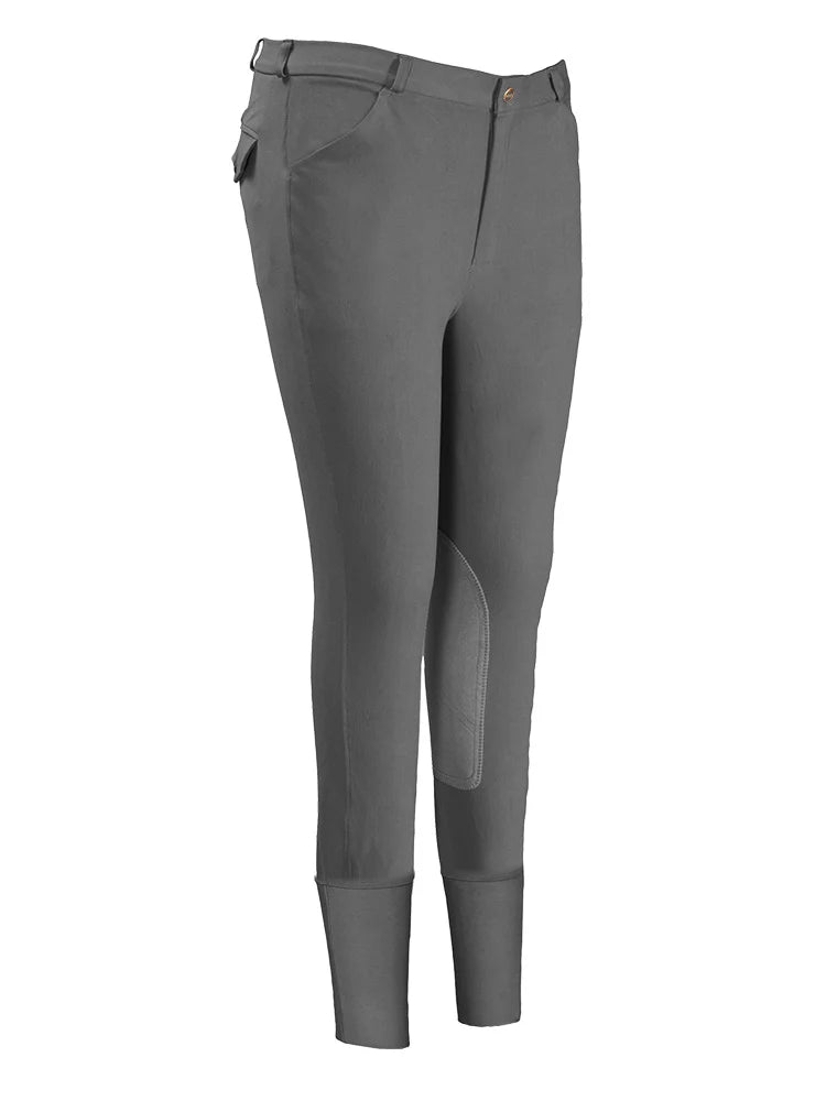 TuffRider Men's Micro Cord Patrol Knee Patch Breeches