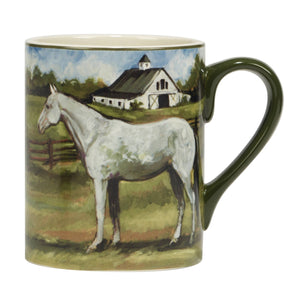 Certified International York Stables Horse Mug 14 oz