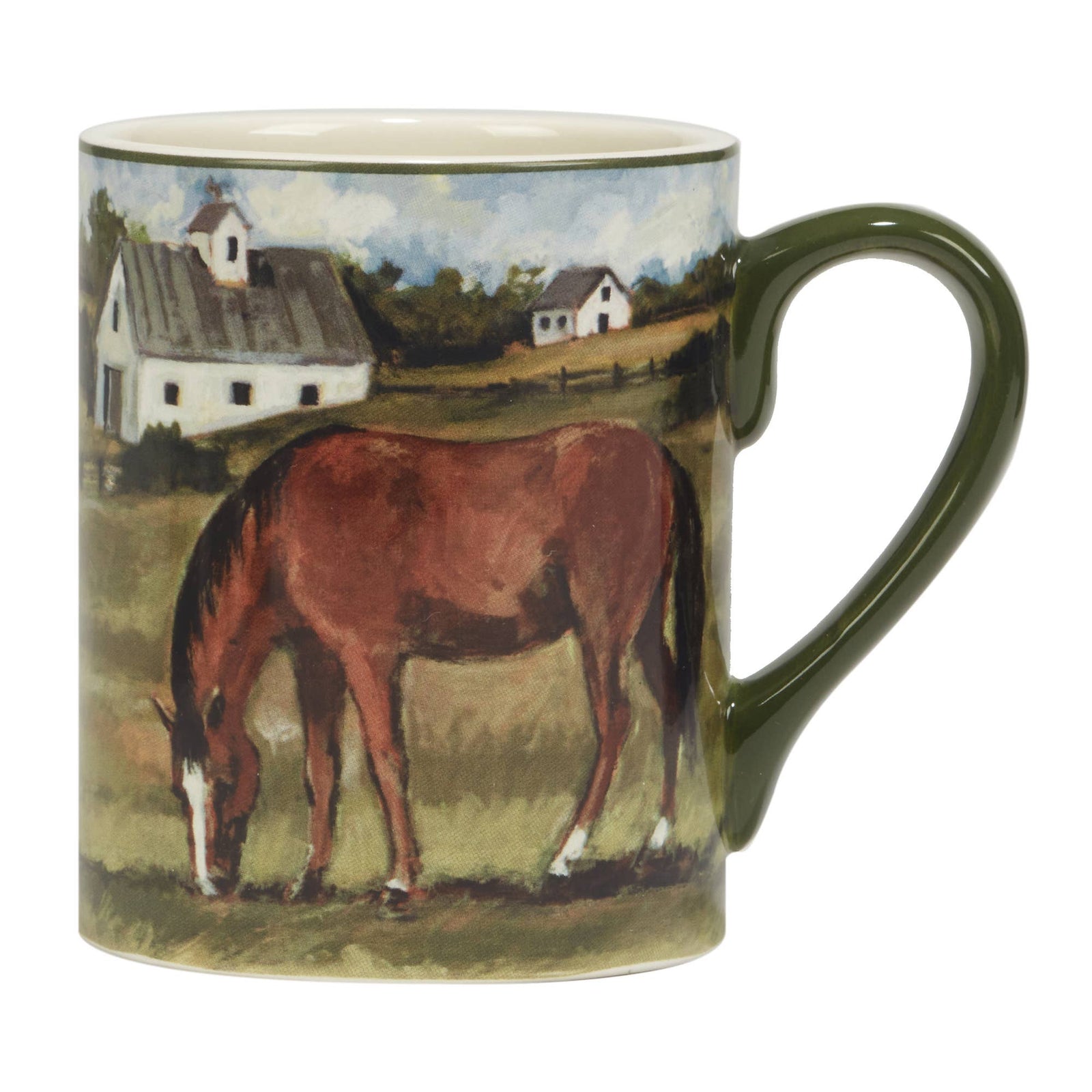 Certified International York Stables Horse Mug 14 oz