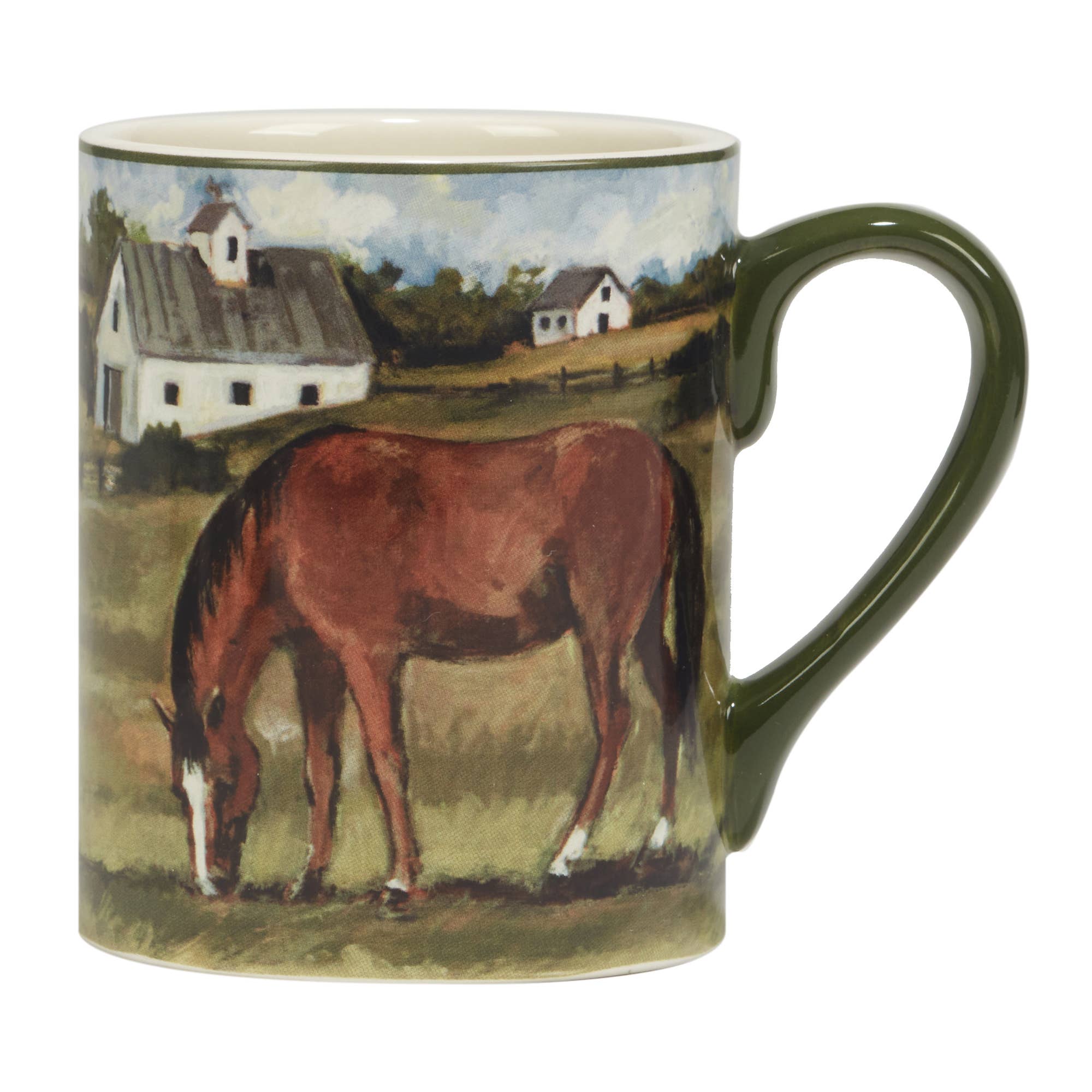Certified International York Stables Horse Mug 14 oz