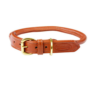 Weatherbeeta Rolled Leather Dog Collar