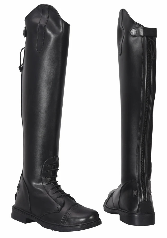 TuffRider Women Synthetic Leather Starter Back Zipper Field Boots