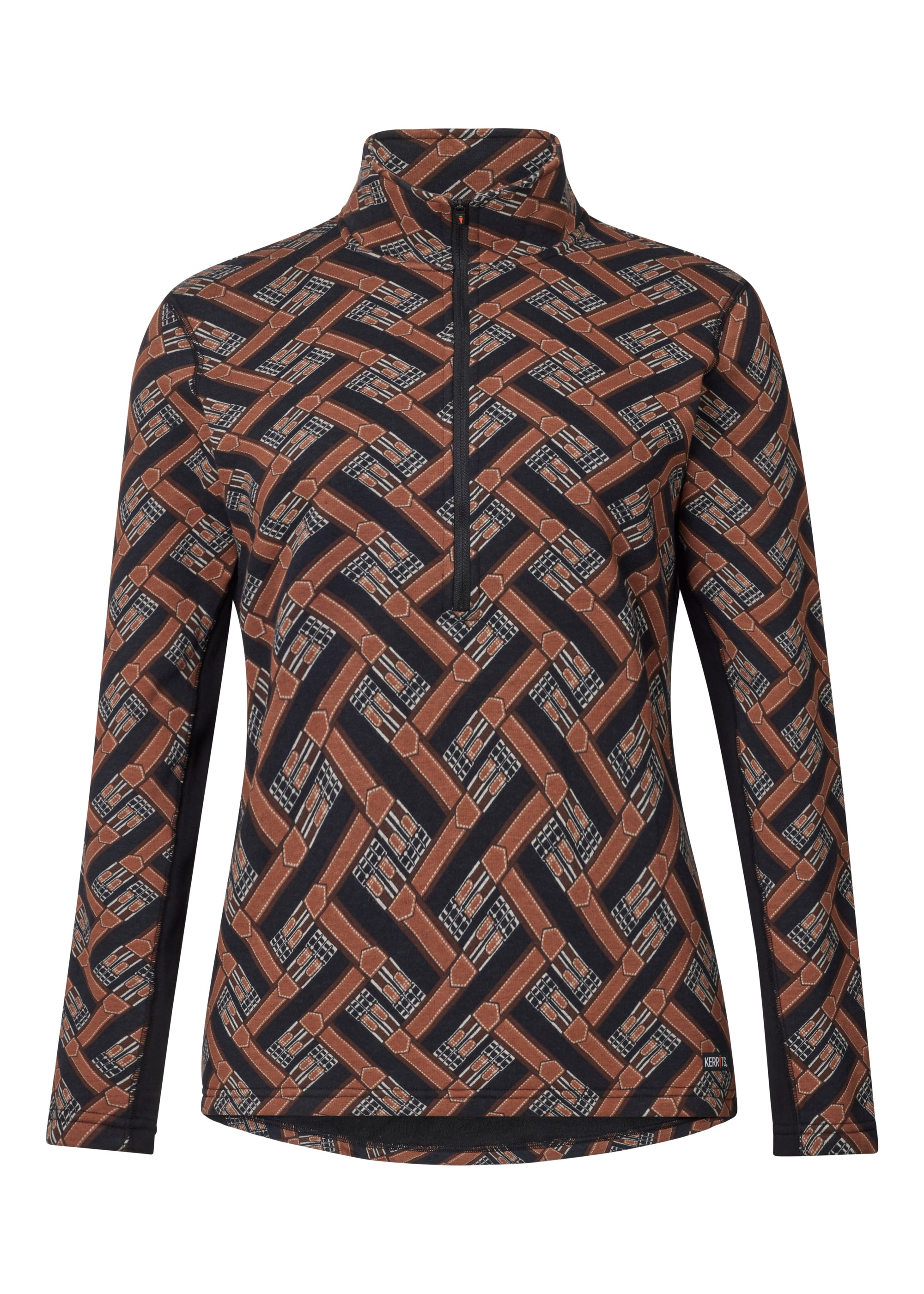 Kerrits Plush Printed Fleece Half Zip Top CLOSEOUT