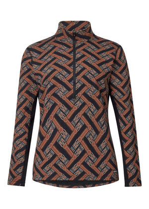 Kerrits Plush Printed Fleece Half Zip Top CLOSEOUT
