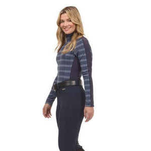 Kerrits Stretch Plaid Quarter Zip Top