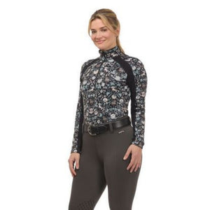 Kerrits First Level Fleece Quarter Zip Tech Top-Print