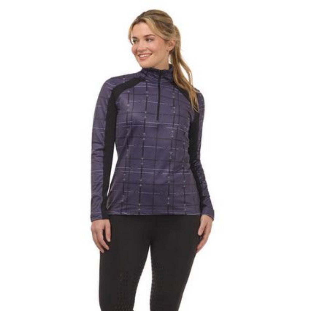 Kerrits First Level Fleece Quarter Zip Tech Top-Print