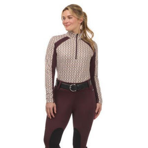 Kerrits First Level Fleece Quarter Zip Tech Top-Print