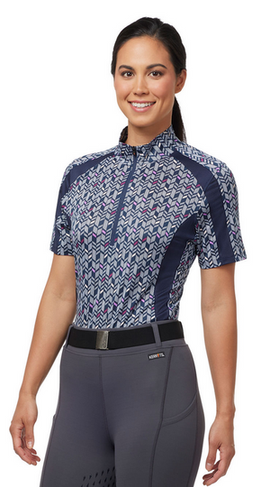 Kerrits Ladies Cool Alignment Ice Fil Short Sleeve Shirt- Print