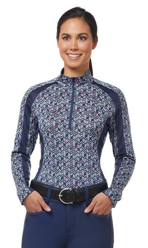 Kerrits Ladies Cool Alignment Ice Fil Long Sleeve Shirt- Print