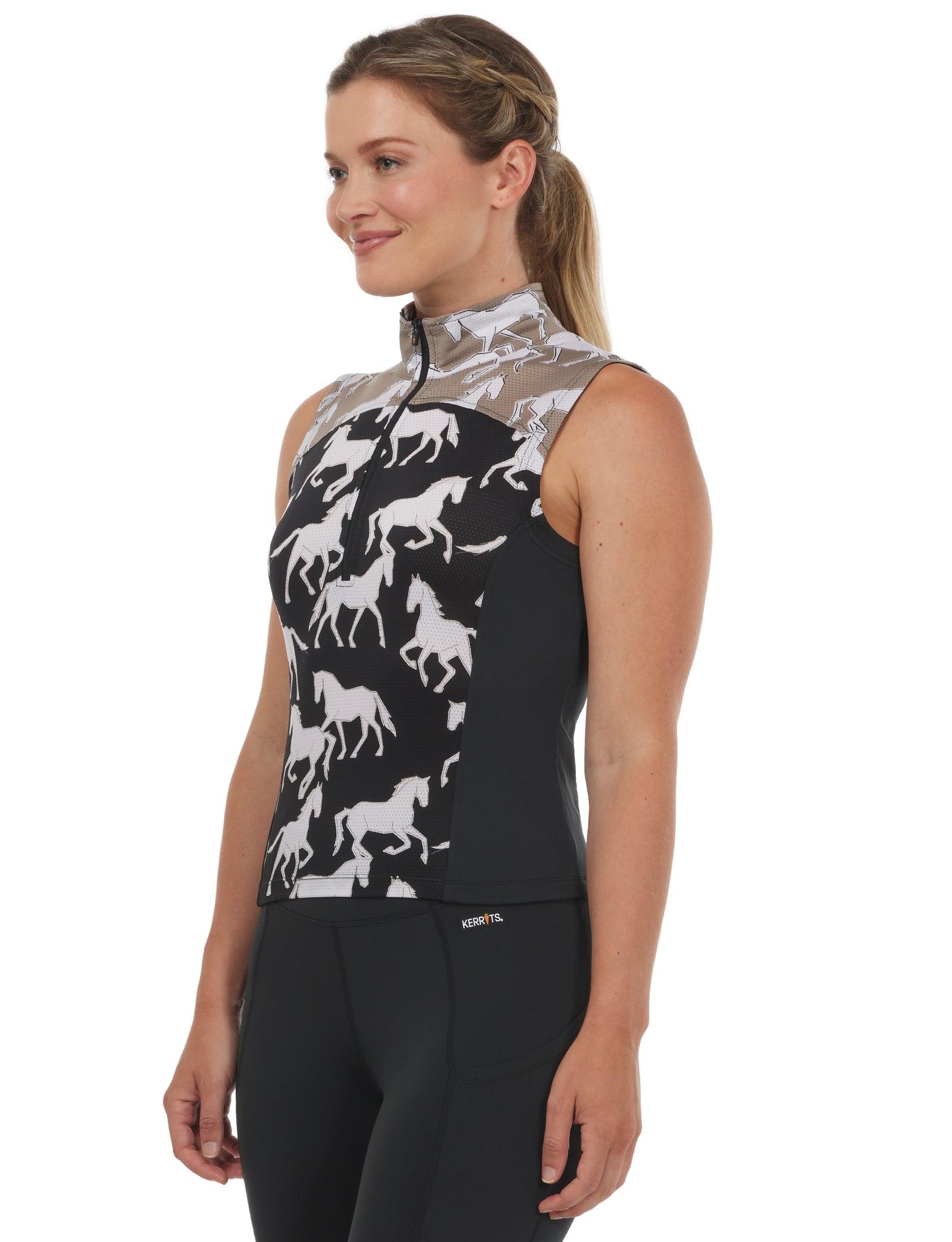 Kerrits Print Mix Sleeveless Top CLOSEOUT