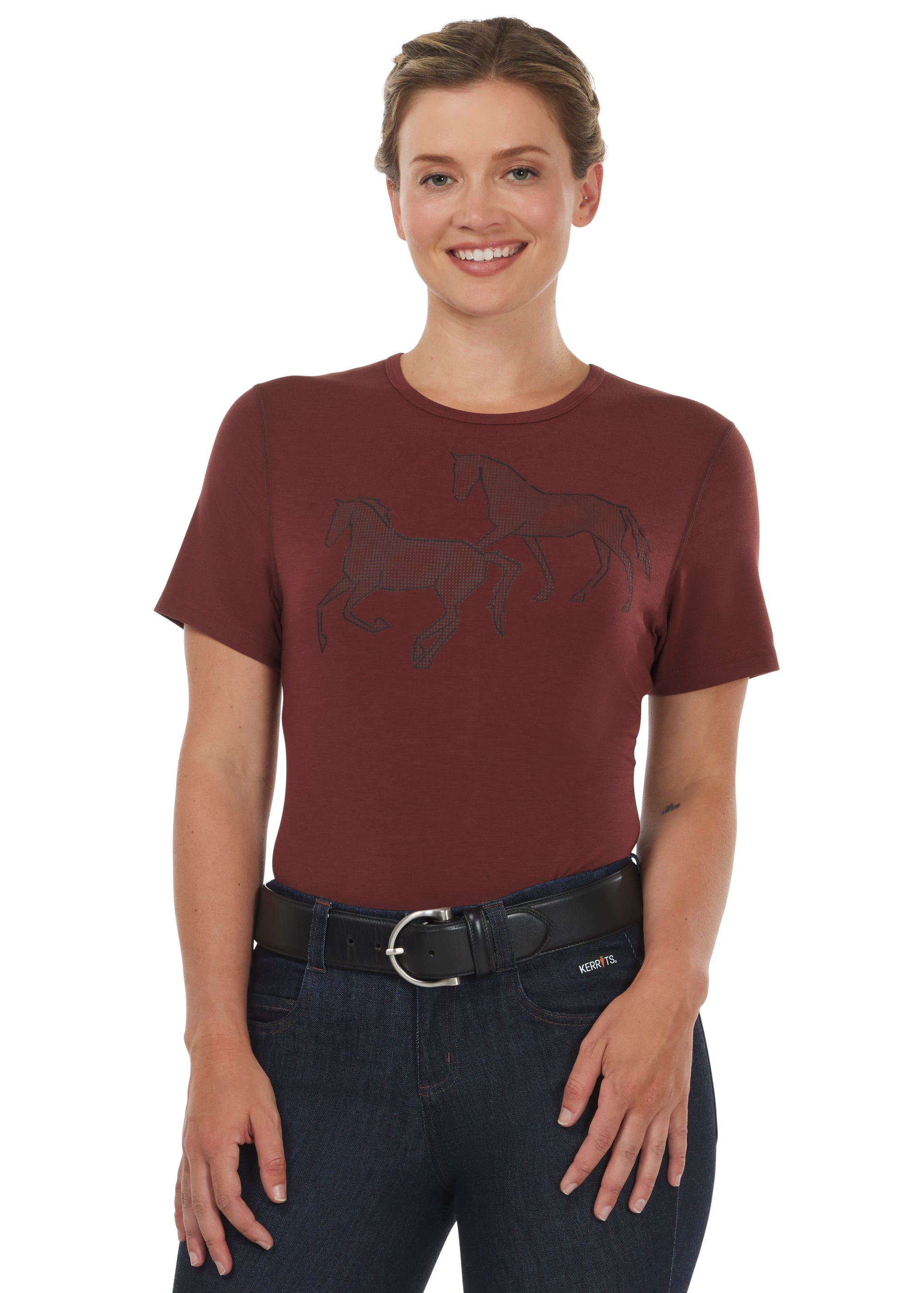 Kerrits On The Double Horse Tee