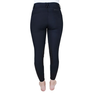 Equine Couture Charlotte Suede Knee Patch Breech- Black- 32