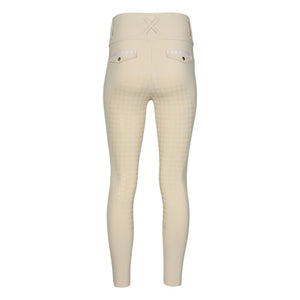 Dapplebay Gingham Essential Full Seat Tights-Tan-L